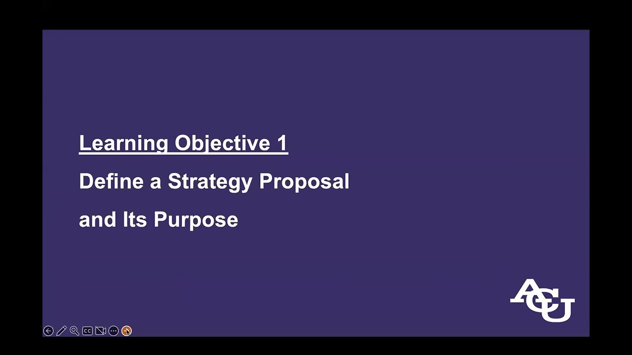 Supporting a Strategy Proposal | ACU Online Writing Center