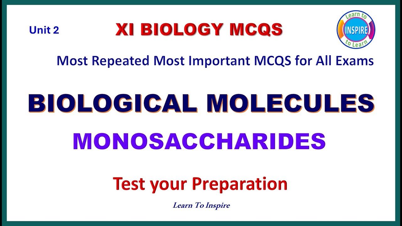 Monosaccharides.Biological Molecules #biologicalmolecules #biologicalmoleculesmcqs #monosaccharides
