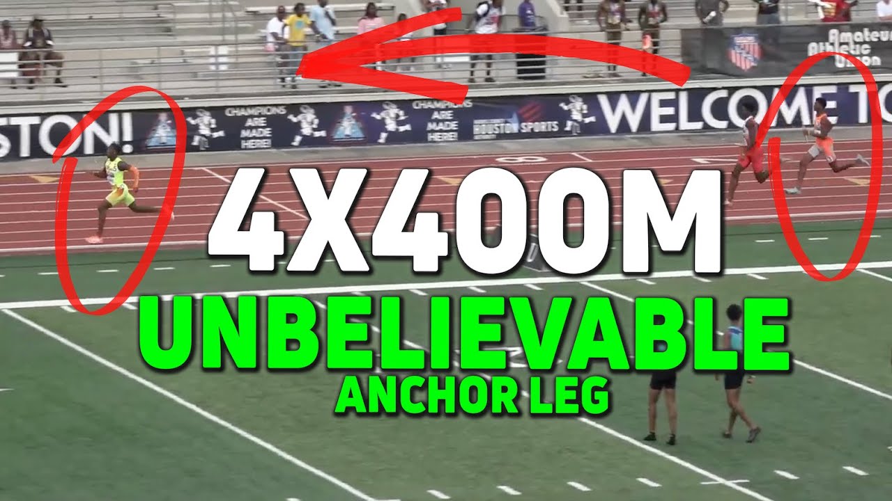 High School Anchor Leg Splits 44.59 In WILD Come-From-Behind 4x400m Win at AAU Junior Olympic Games