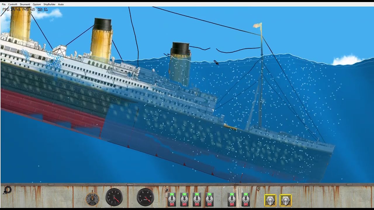 titanic sinking name game in desc