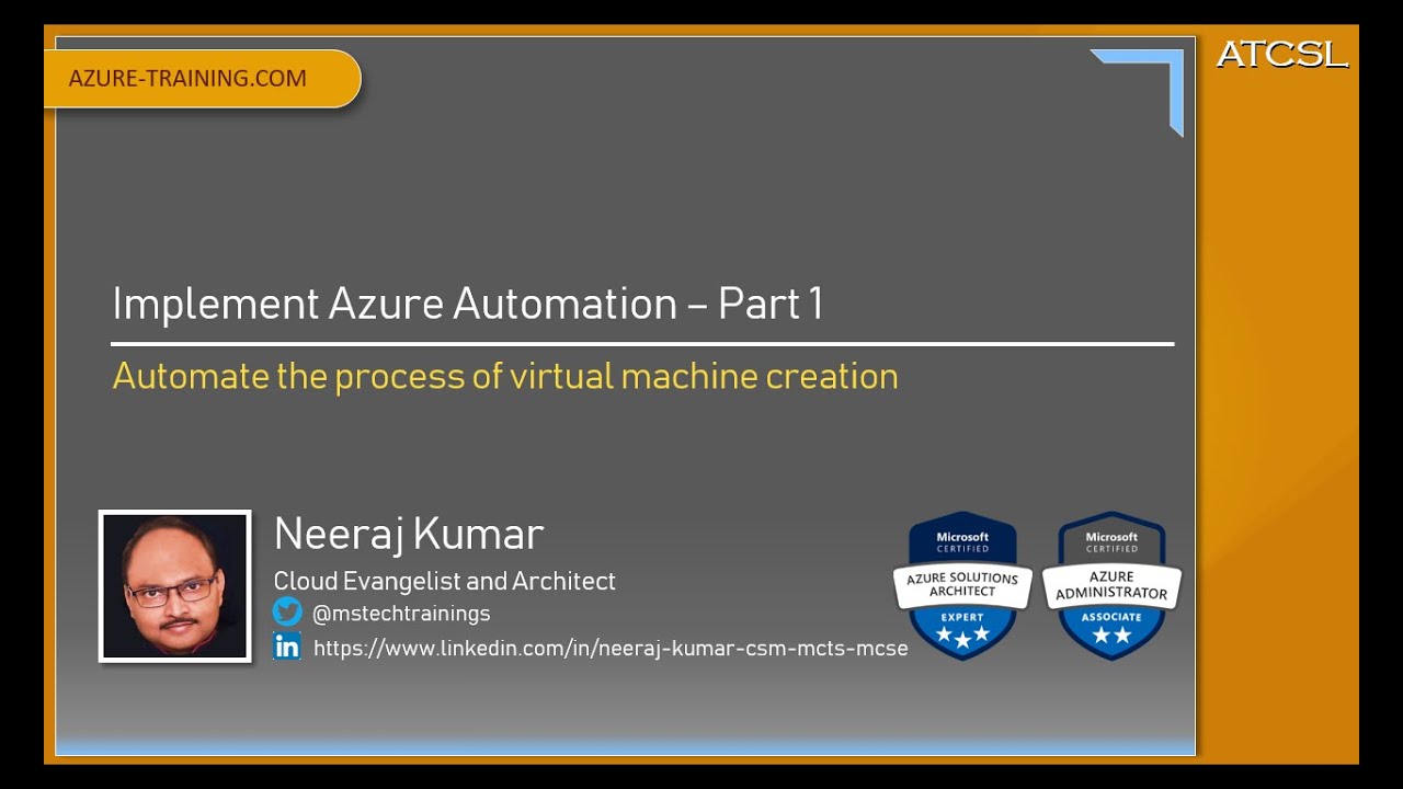 Azure Automation Part1 - Working with PowerShell Runbooks to Automate Virtual Machine Creation