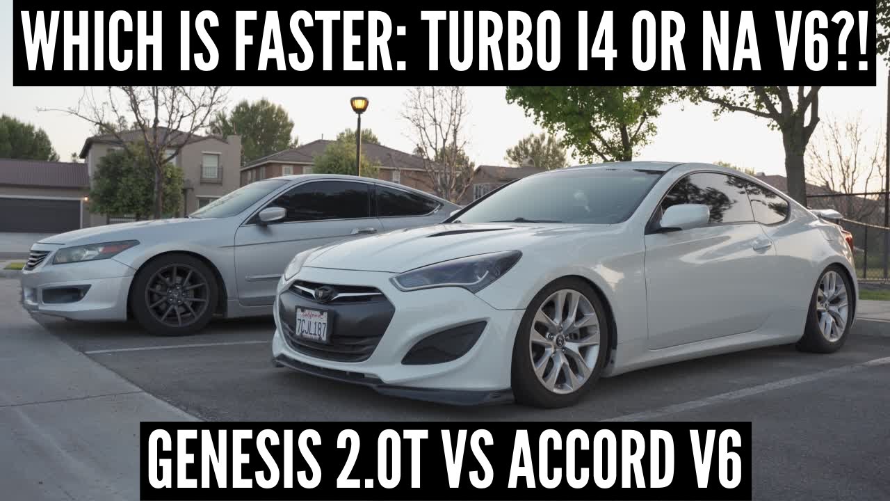 IS THE BK2 GENESIS 2.0T FASTER THAN THE ACCORD V6 | 2013 Hyundai Genesis 2.0 vs 2008 Honda Accord V6
