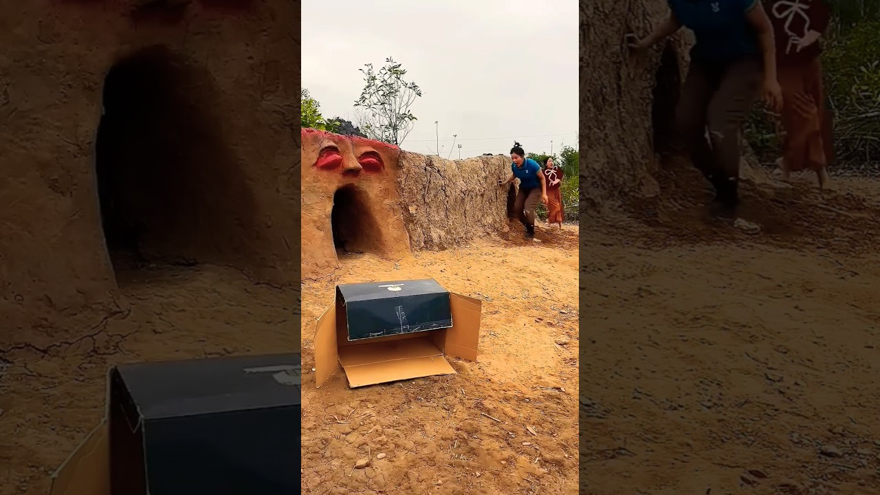 2 Ferocious Gorilla Monsters Attack 3 Beautiful Brave Girls And A Young Man Screams In Fear 🙊😅😂#yt