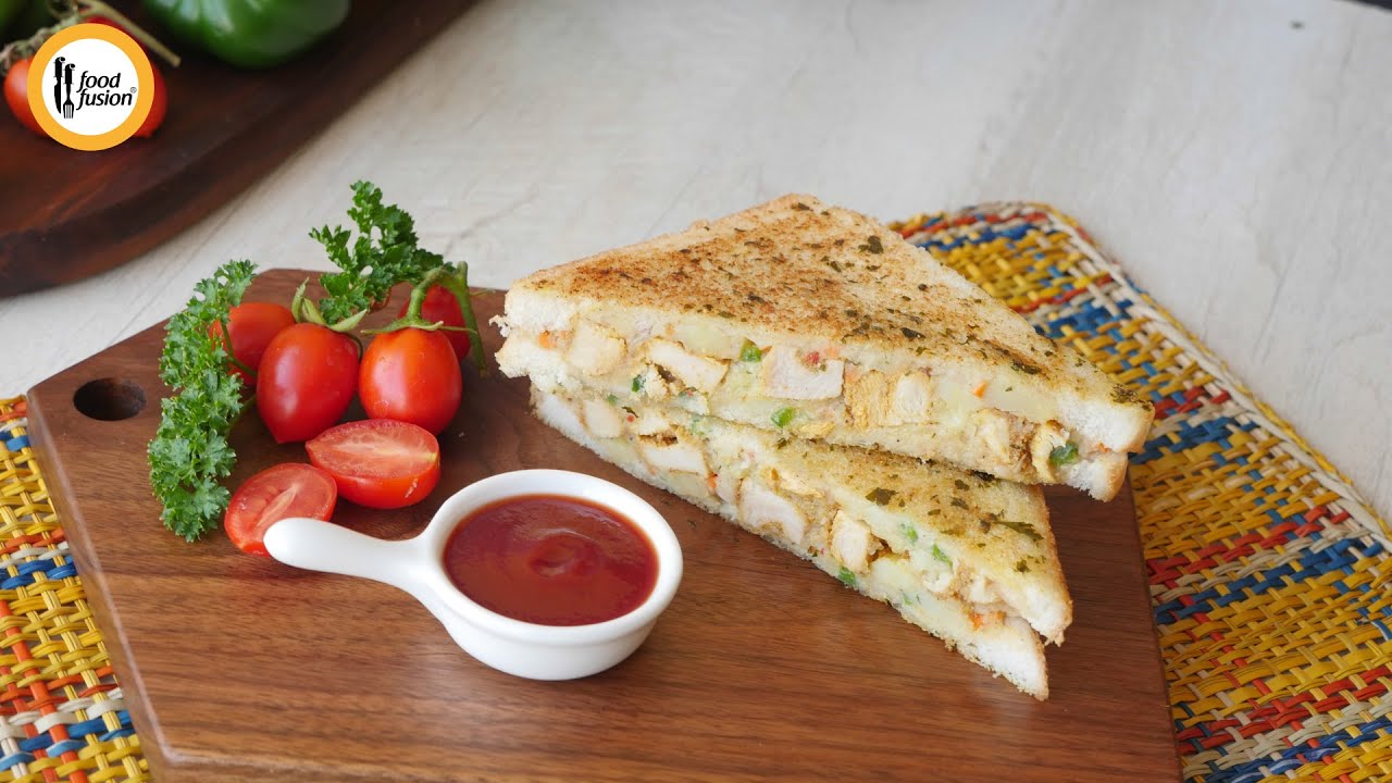 Chicken Potato Sandwich Recipe By Food Fusion