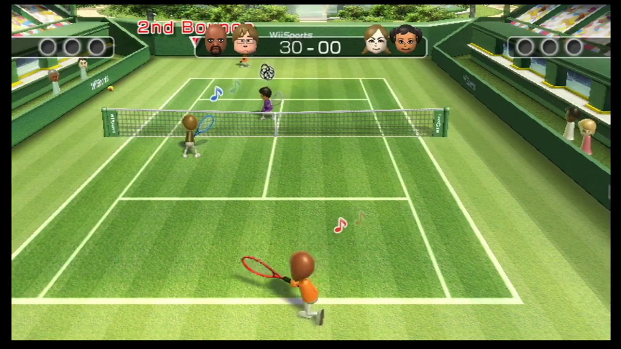 Wii Sports Tennis 2 Players (Chris and Matt)