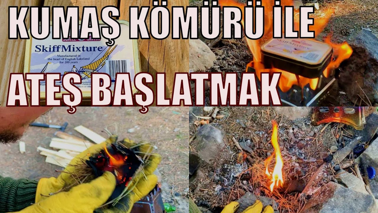KUMAŞ KÖMÜRÜ NASIL YAPILIR ? KÖMÜR KUMAŞ İLE ATEŞ BAŞLATMAK