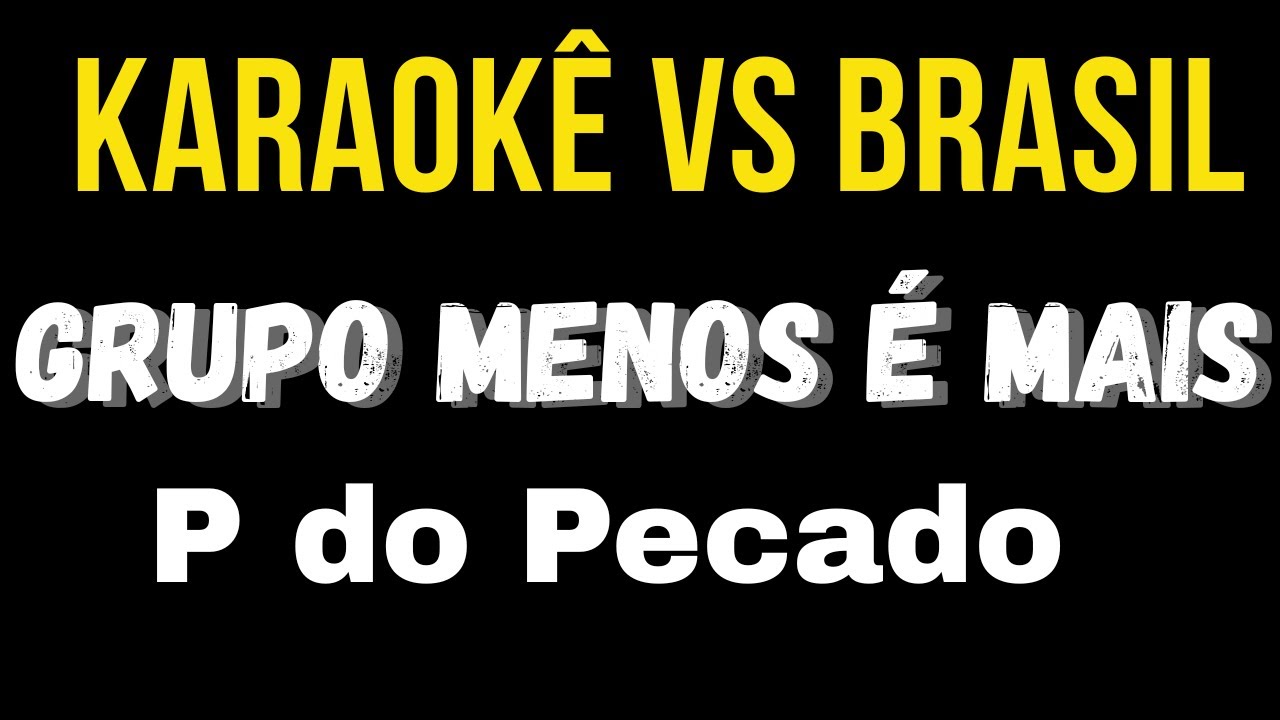 Karaokê Grupo Menos É Mais, Simone Mendes - P do Pecado(Karaokê profissional em alta qualidade )