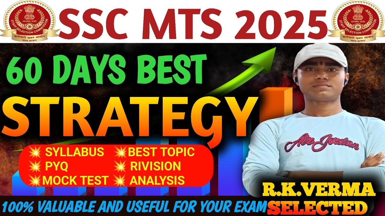 SSC MTS 2025 | 60 DAYS PLAN BY PARIKSHA RANKERS R K VERMA | #sscmts #SSCMTS2025 #sscmtsstrategy