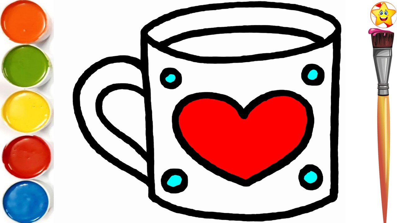 How To Draw Mug☕|| Simple Mug Drawing || Very Easy And Simple Drawing For Beginners.#1