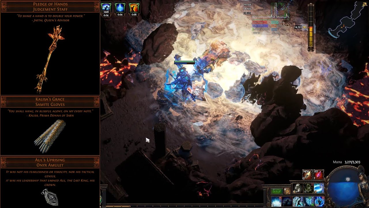 (PoE - 3.23 Affliction) Ice Nova of Frostbolts, Pledge of Hands Hierophant - Showcase, No Commentary