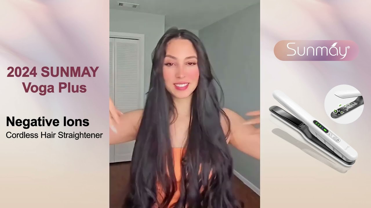 SUNMAY Voga 2 in 1 Cordless Hair Straightener and Curler