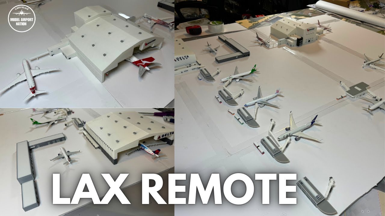LAX 1:400 Scale Model Airport Remote Side Unboxing | CustomAirports_AU