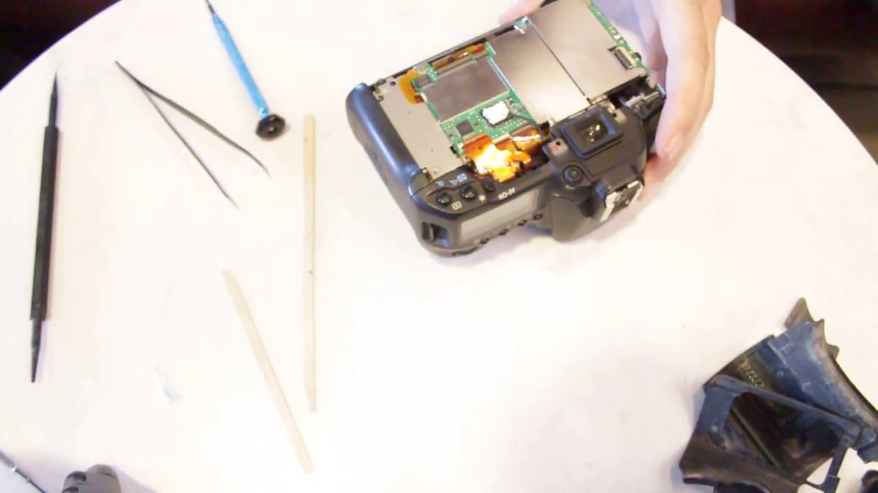 EOS 40D Flash/Top Cover Replacement disassembly