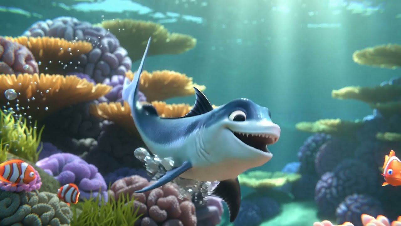 Buscando a Nemo: El bebé Marlin persiguió a su amigo | Canciones Infantiles y Rimas para Niños