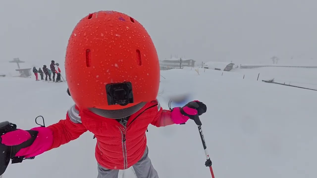 Ischgl - view from Anna's helmet