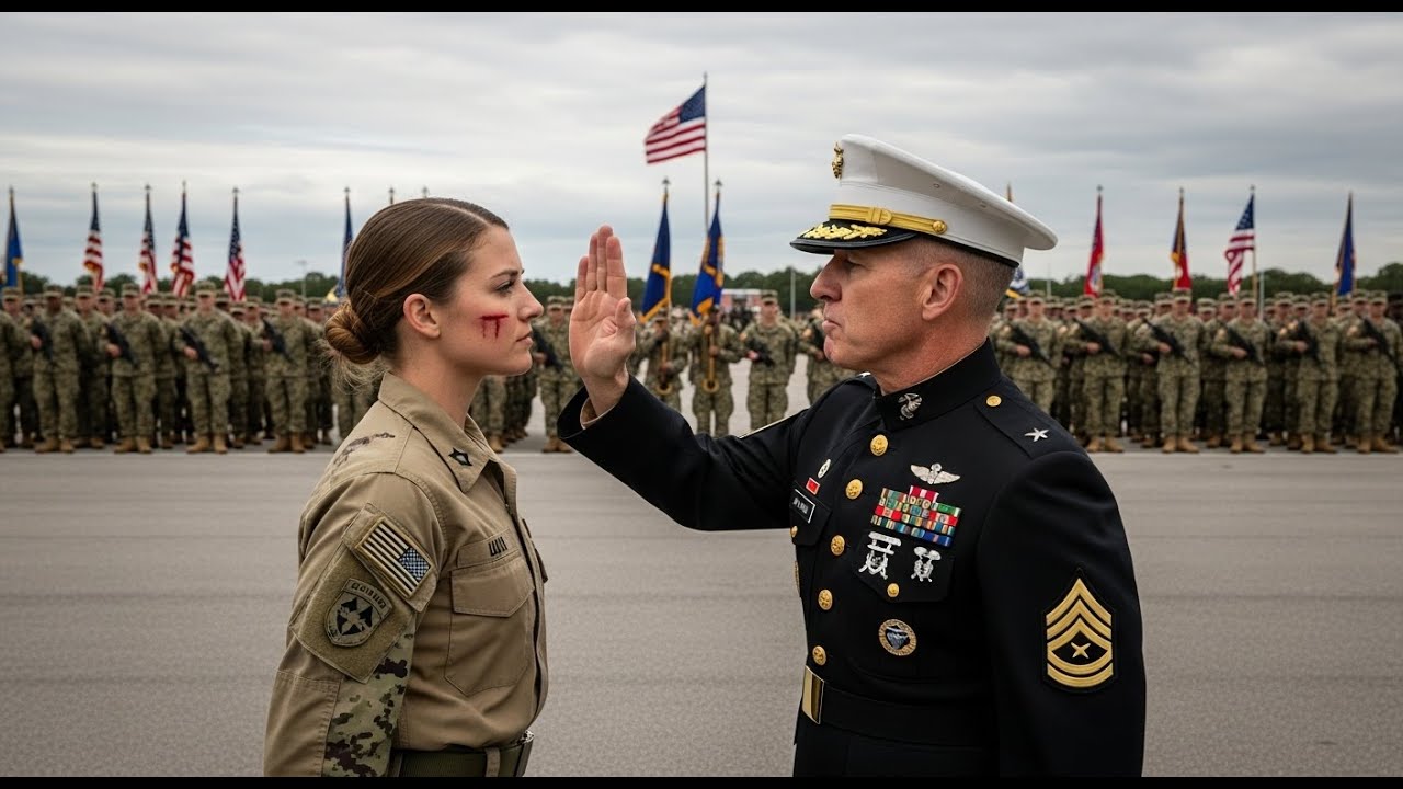 ‘You Brat!’ A Marine Admiral Hit Her in Front of 5,000 Soldiers—Not Knowing She Was a Legendary SEAL