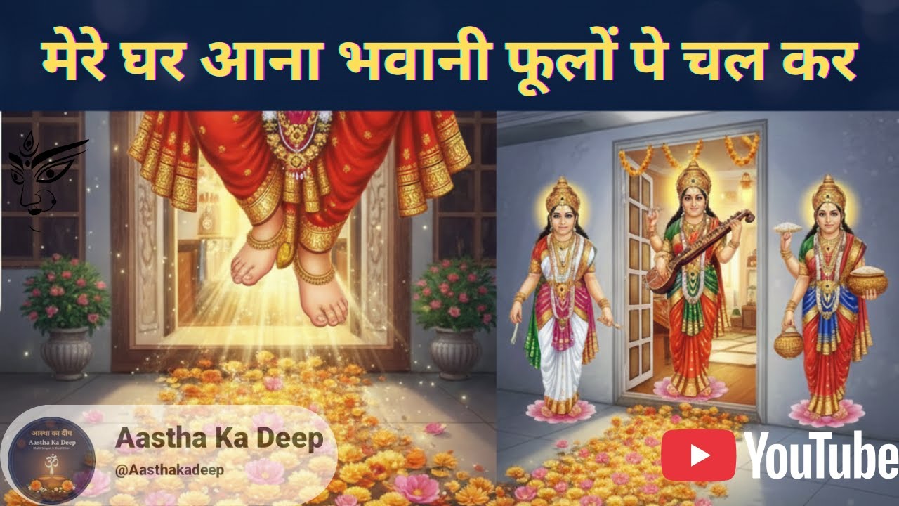 मेरे घर आना भवानी फूलों पे चल कर | माता का सबसे सुंदर भजन | Mere Ghar Aana Bhawani