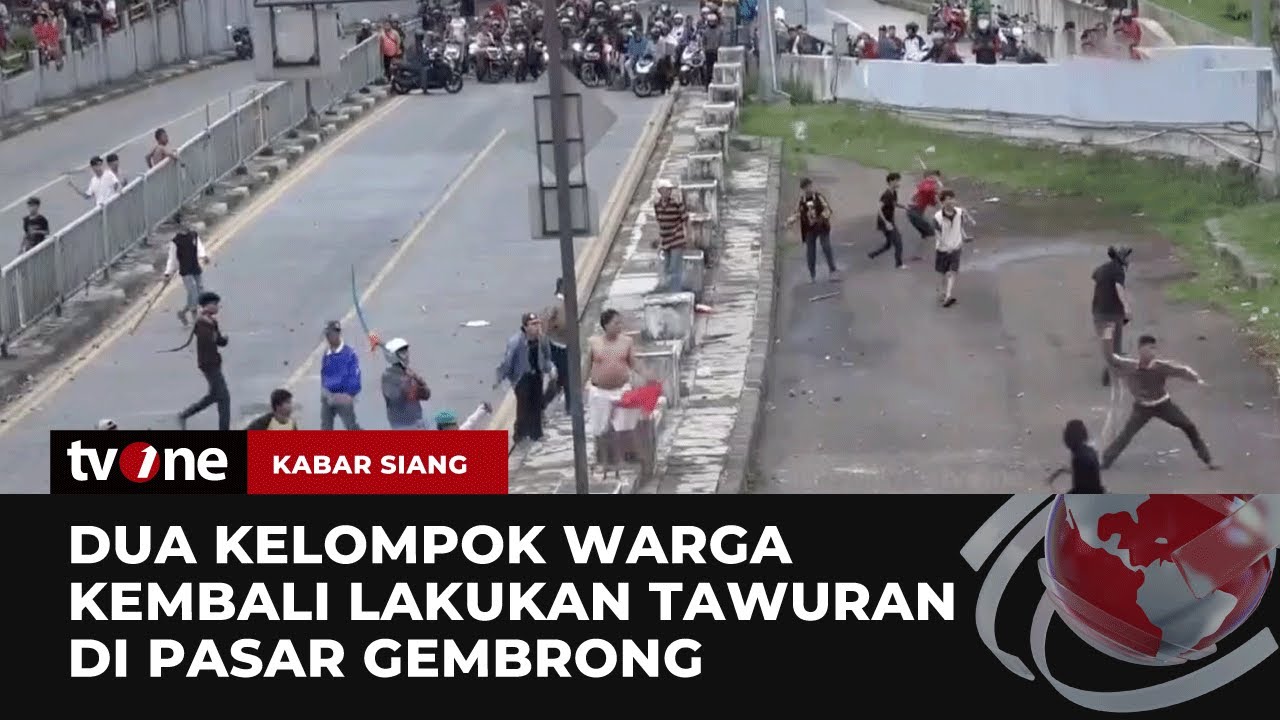Tawuran Antar Warga di Pasar Gembrong Kembali Pecah! | Kabar Siang tvOne