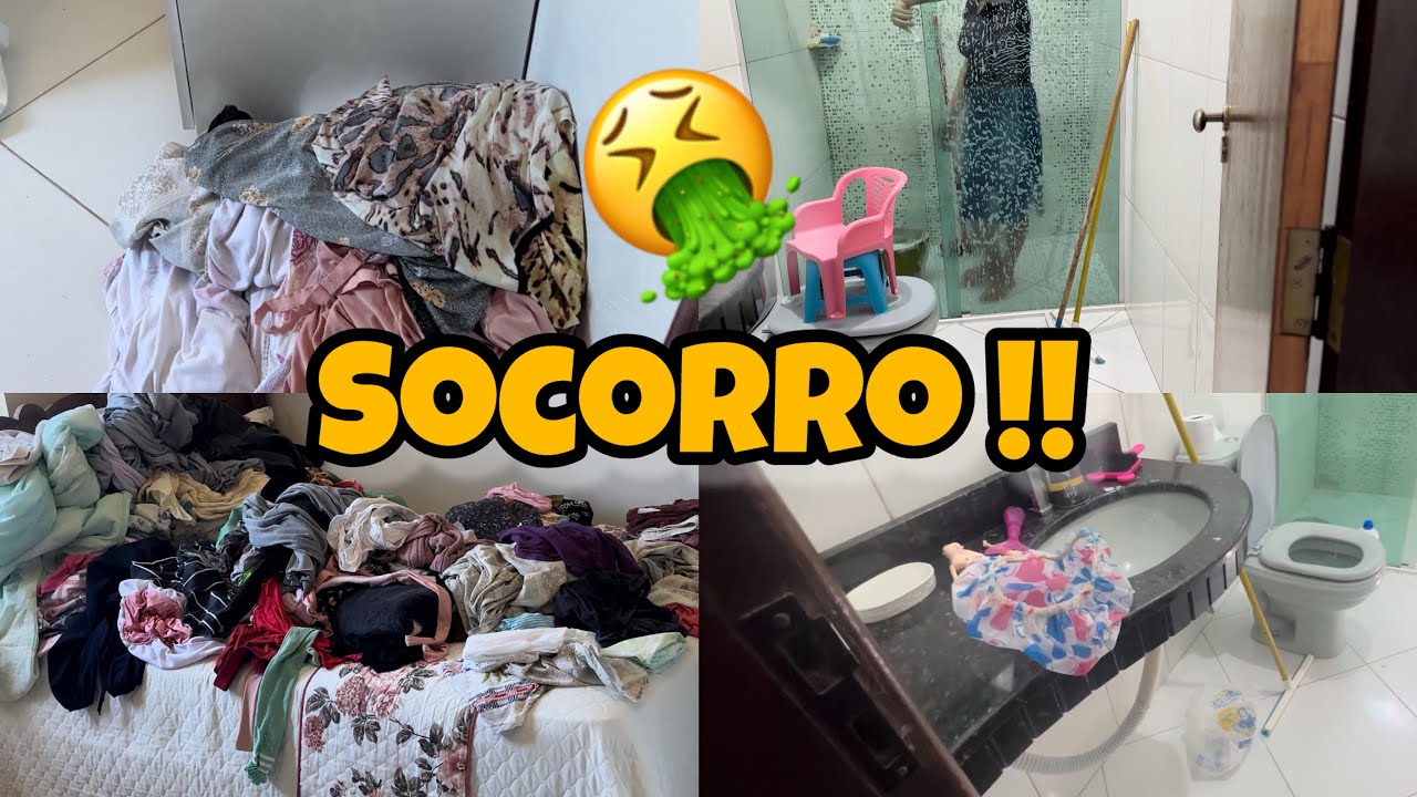 CASA MUITO BAGUNÇADA 😱 FAXINA PESADA