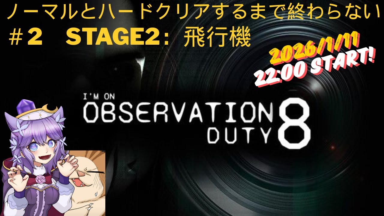 【ホラー】監視カメラを使って異常現象をさがす　♯2飛行機【I'm on Observation Duty8】