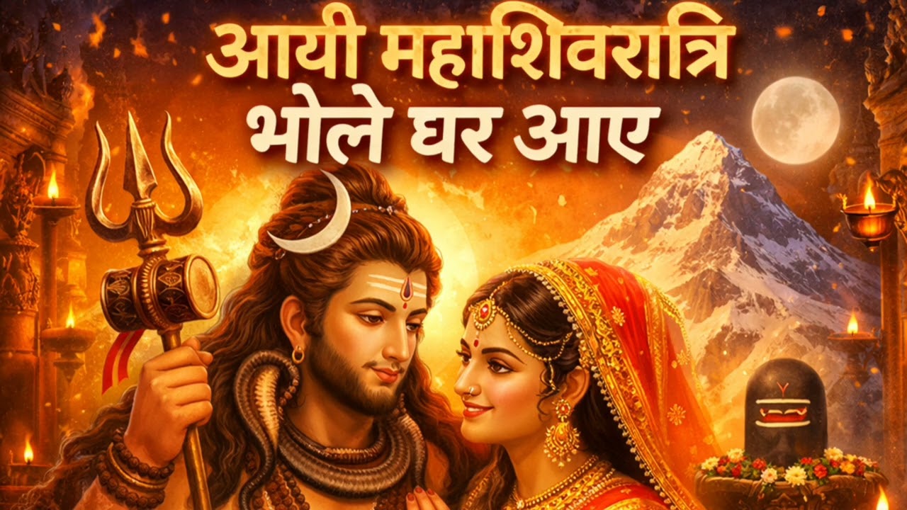 महाशिवरात्रि भजन 2026 🙏 आयी महाशिवरात्रि भोले घर आए | शिव पार्वती भजन | Har Har Mahadev Song