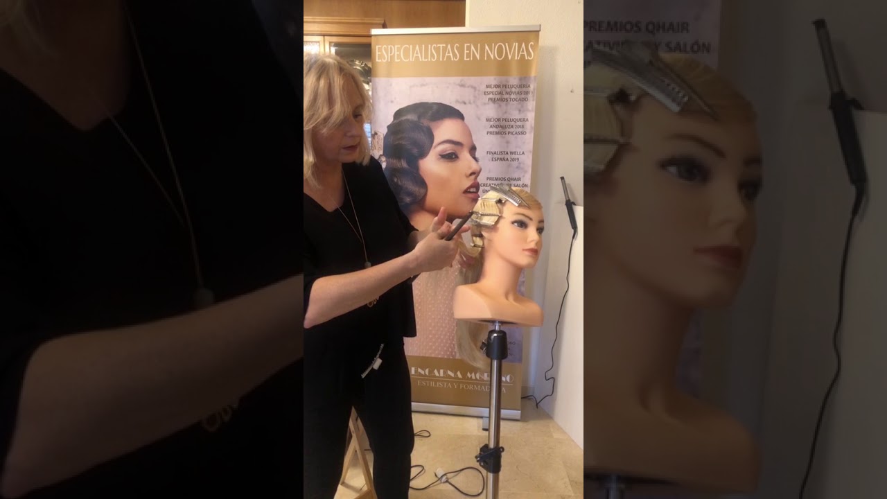Tutorial de Peinado ondas al agua de Encarna Moreno #yomeformoencasaconencarna