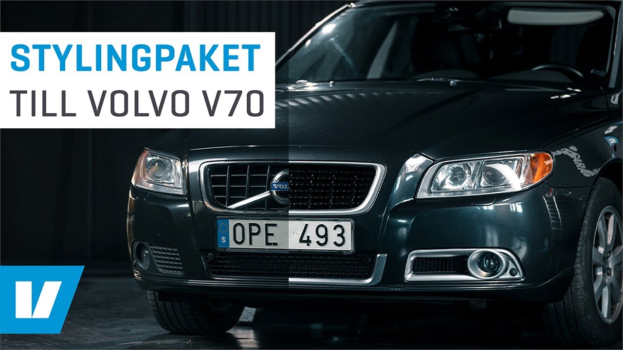 Monterar vårat stylingpaket på Volvo V70 08-13 - Vilket lyft!