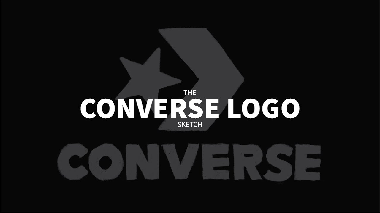 Converse Logo | Sketch #drawing #sketch #art #logo #youtube #youtubevideo #converse #shoes #fashion