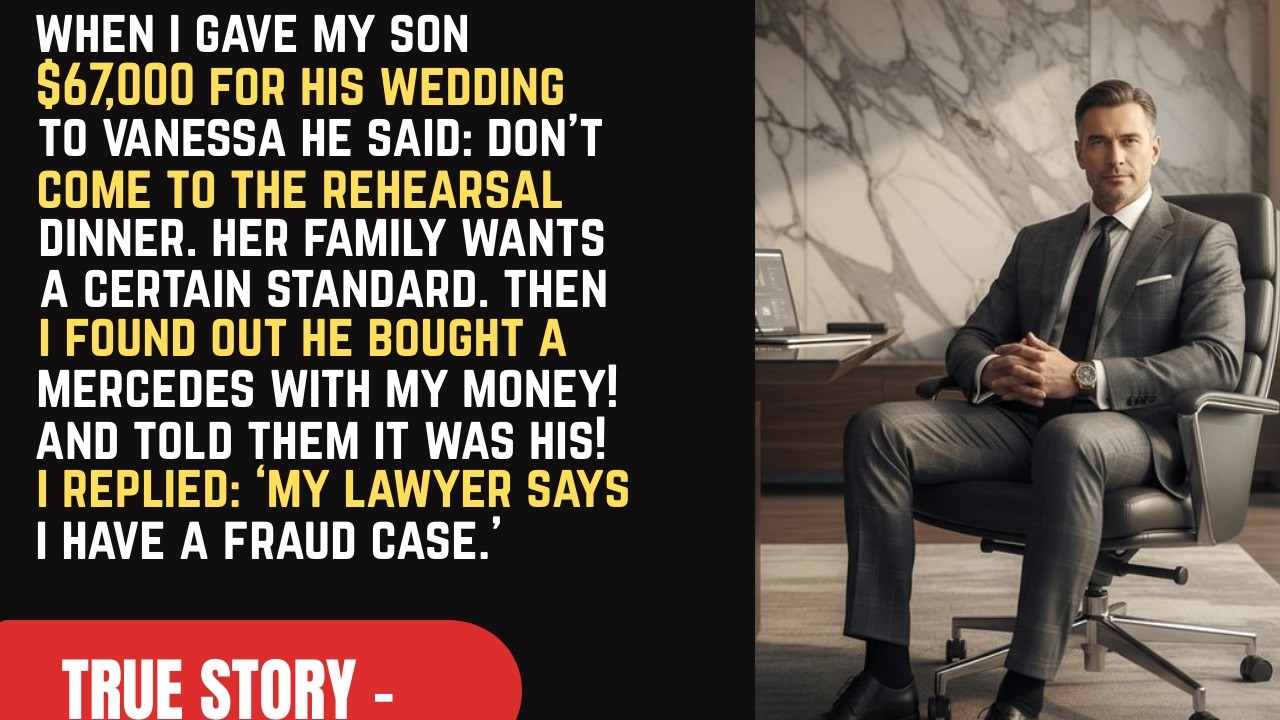 I gave my son $67,000 for his wedding — and he said: 