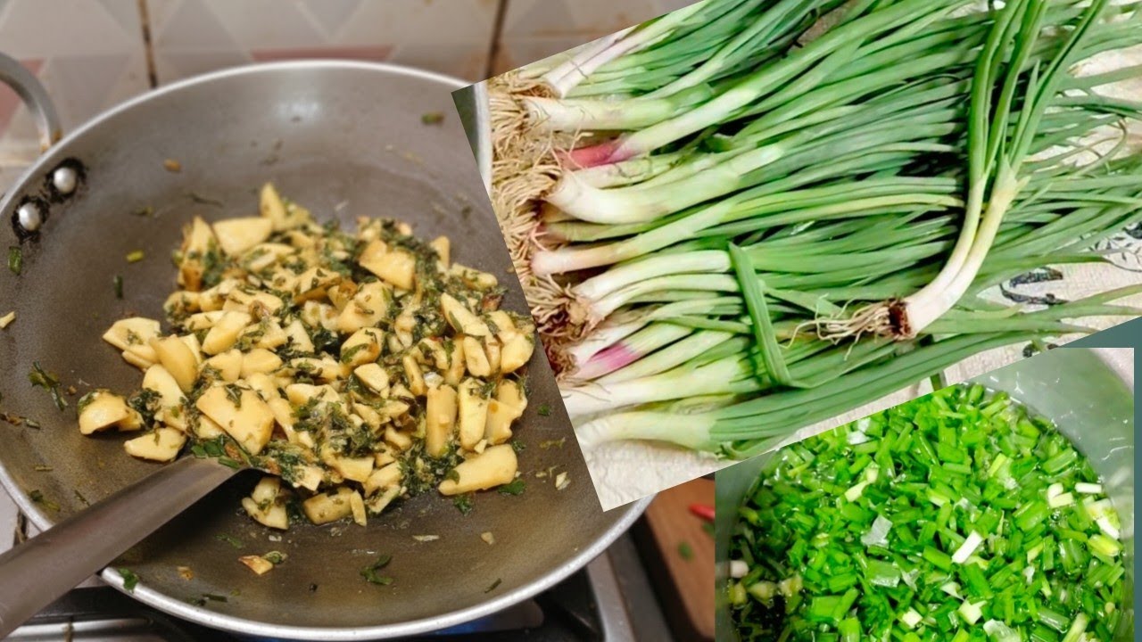 Hare Pyaz Ki Sabji Kaise Banaen | Green Onion Recipe | Green Onion Ki Sabji