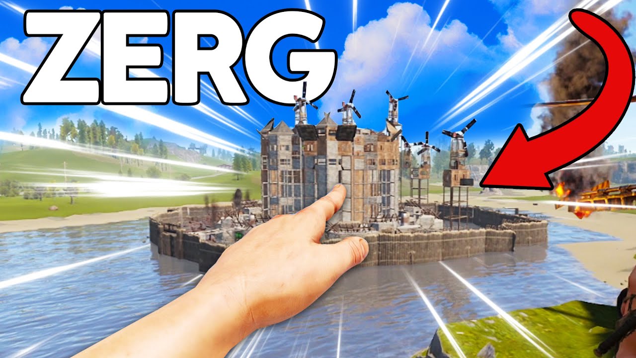 They raided our hotel so we zerged them - Rust Zerg