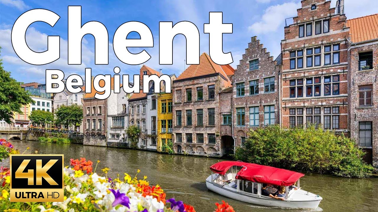 Ghent (Gent) 2022, Belgium Walking Tour (4k Ultra HD 60 fps) - With Captions