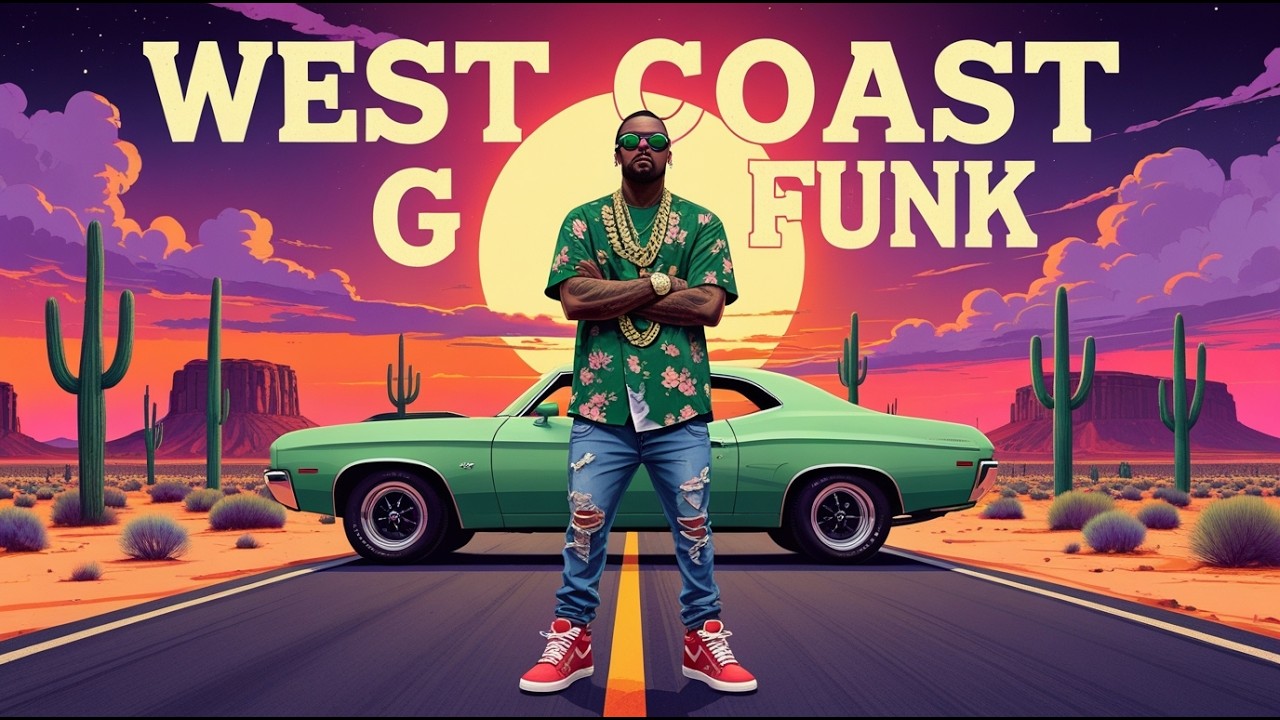 🌴 West Coast G-Funk Lowrider Vibes | Sunset Cruising with Smooth Basslines