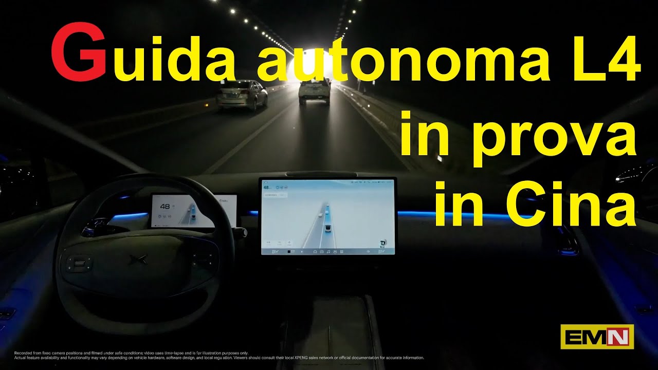 La guida autonoma della Xpeng P7+