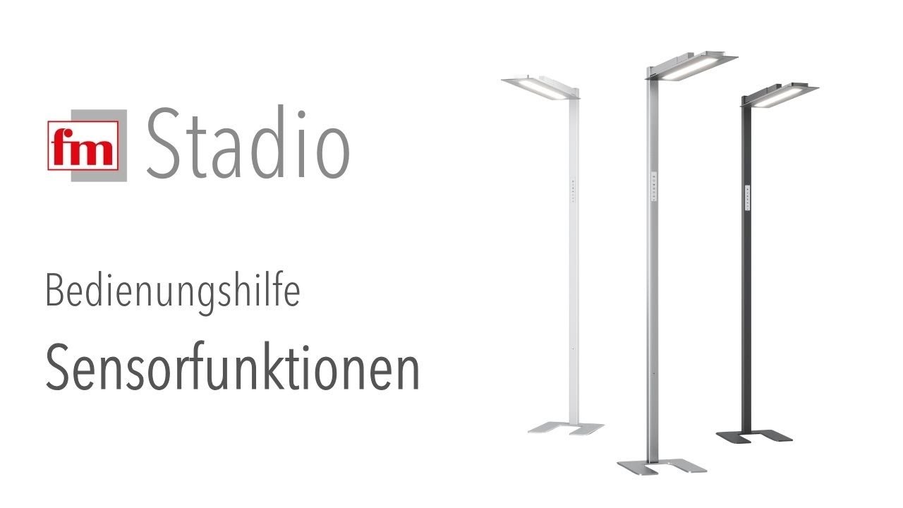 fm Stadio Leuchtensystem Bedienungshilfe &ndash; Sensorfunktionen