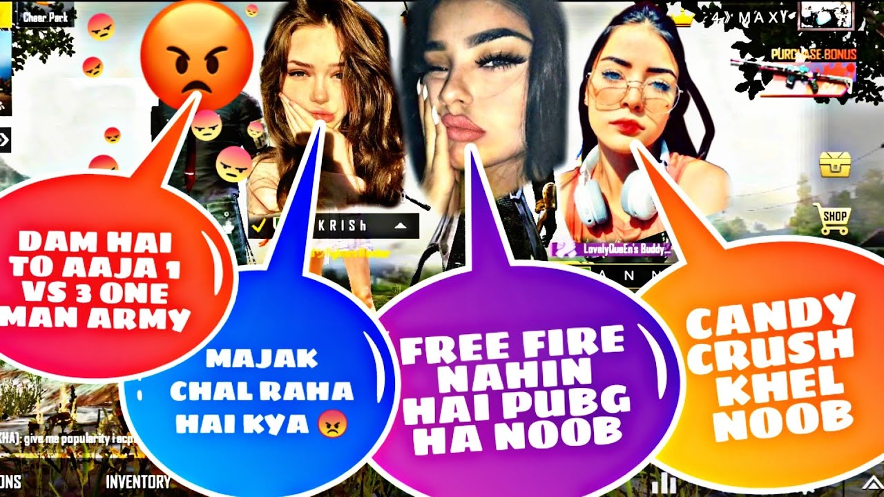 ❤️ Random PAKISTANI HOT GIRL Call me Noob and I challenge for Tdm Room 1vs3 | PUBGMOBILE | PART-6