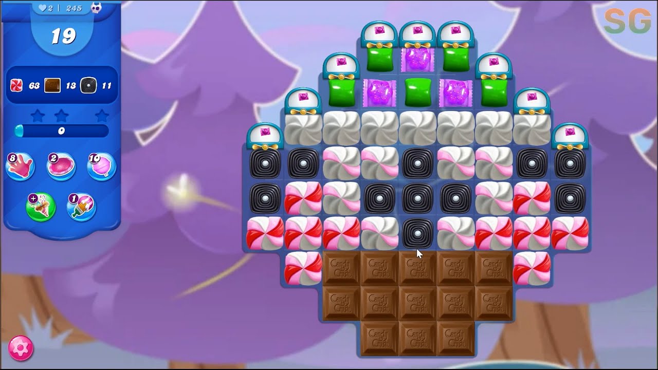 Candy Crush Saga Level 245 (No Boosters)