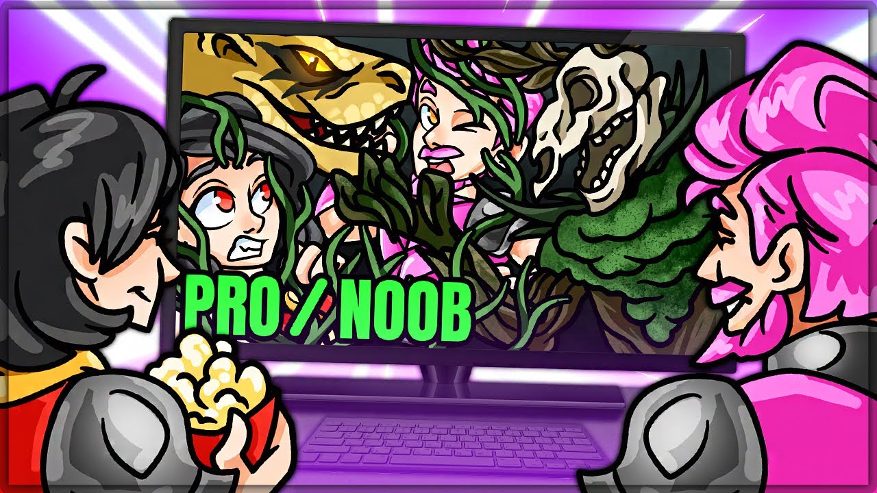 THIS WAS THE BEST NEW MONSTER - Pro and Noob VS Monster Hunter World Pro and Noob! (Leshen Gameplay)