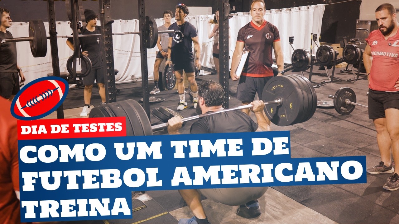 Dia de academia! Como funciona um treino de futebol americano na academia (VLOG)