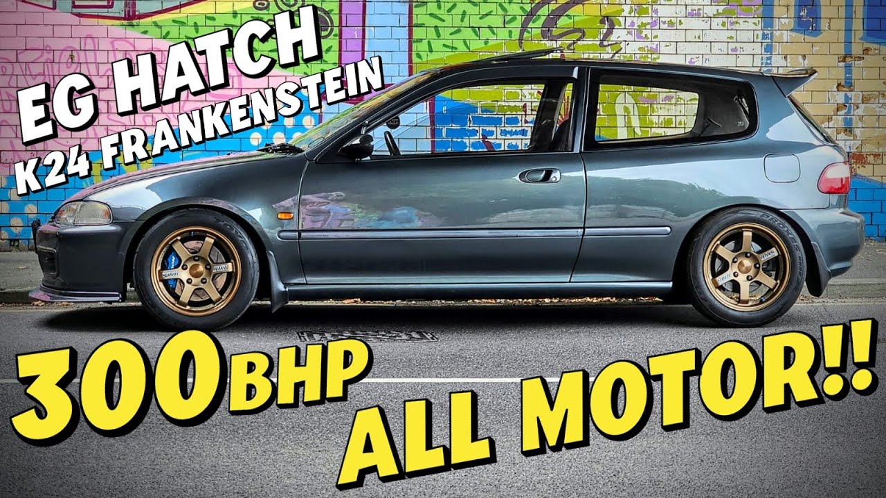 Безумная Honda Civic EG с двигателем K24 — покажи и езжай!
