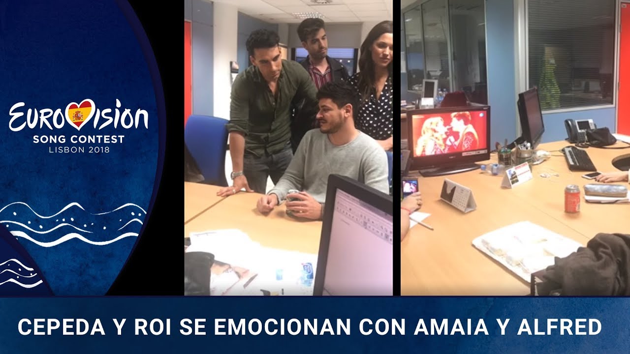 Cepeda y Roi se emocionan con la actuación de Amaia y Alfred