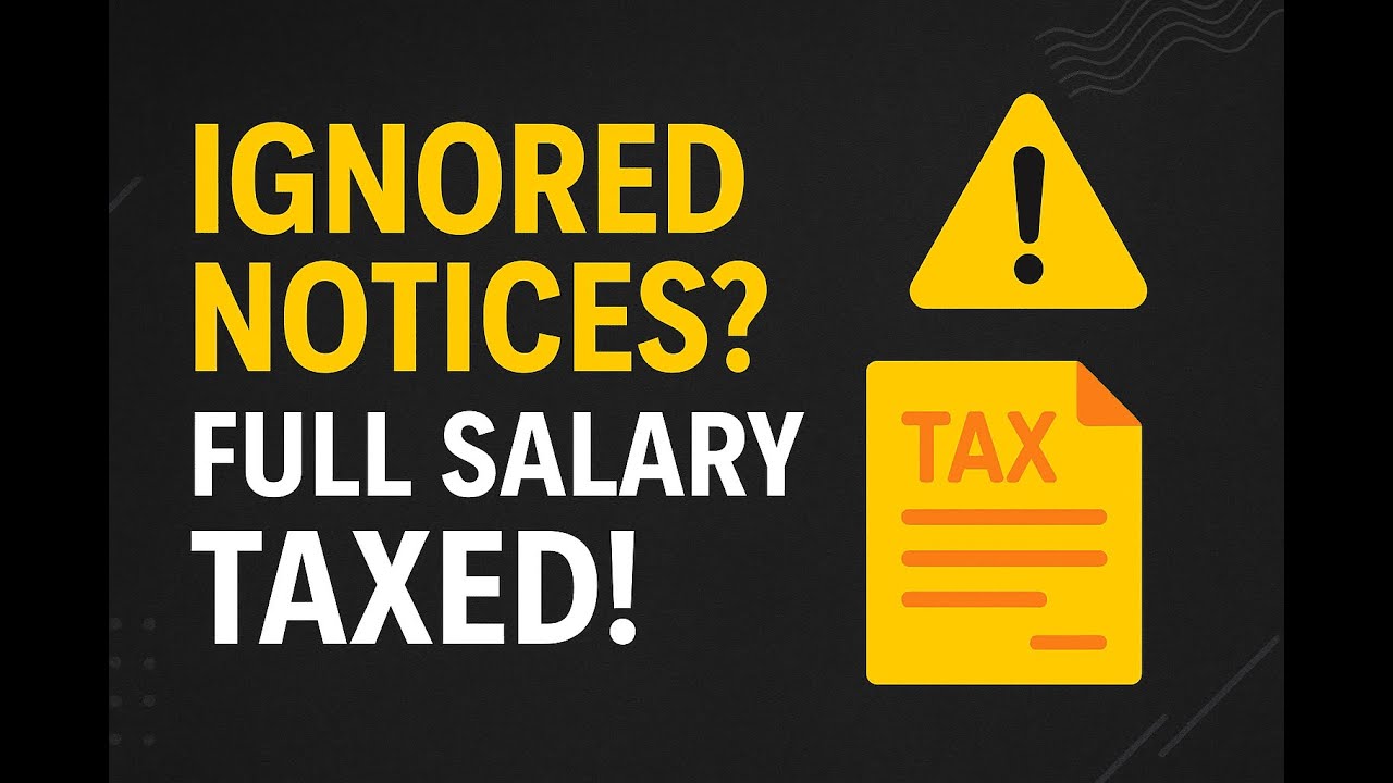 Ex-Parte Assessment u/s 147/144 –Salary + Interest Added Back Without Deductions ❌ | Full Case Study