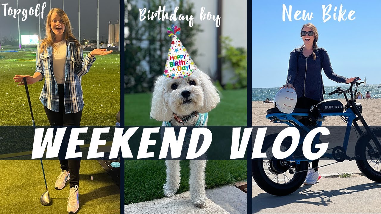 Topgolf, My Dog's Birthday, and my NEW Bike!
