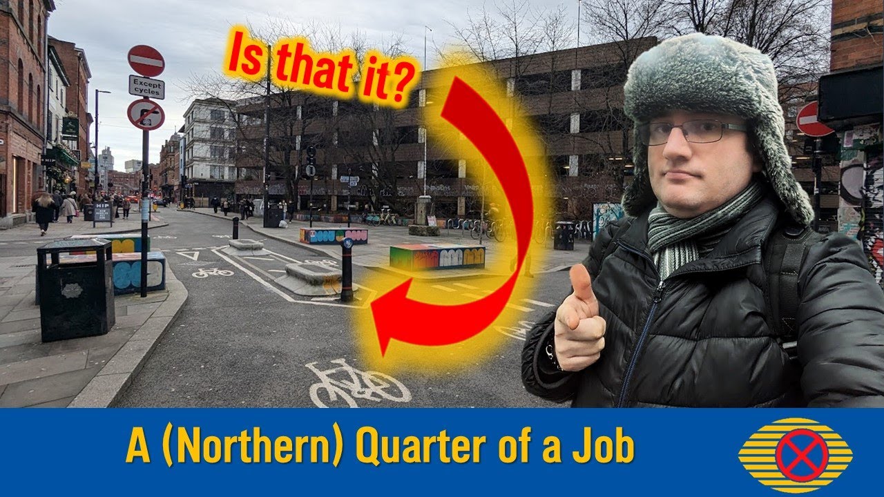 Another cycle route to NOWHERE? I visit the Northern Quarter's half-baked route.