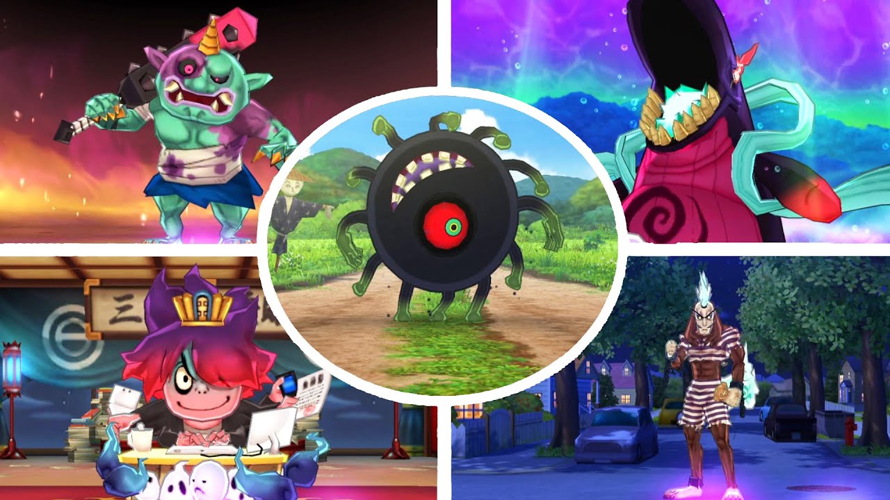 Yo-Kai Watch 3: All Bosses (All Side Quest & Secret Bosses)