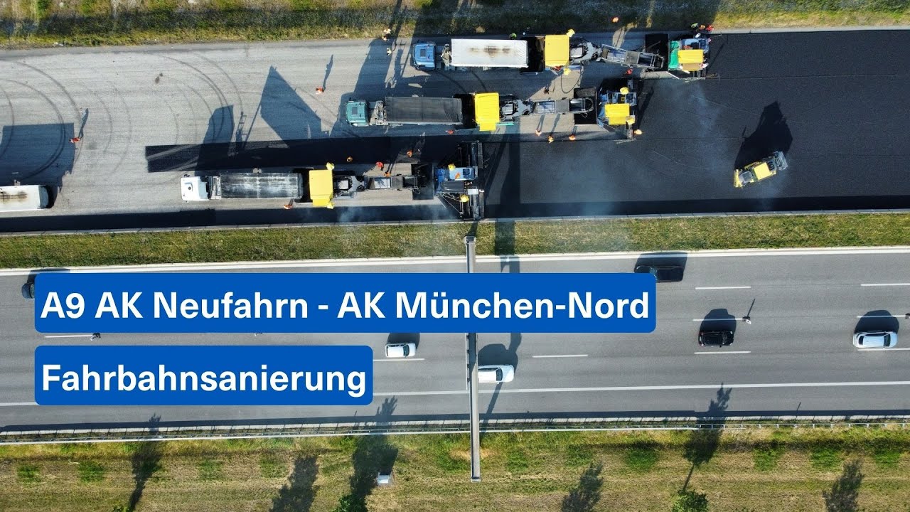 A9 AK Neufahrn - AK München-Nord: Fahrbahnsanierung