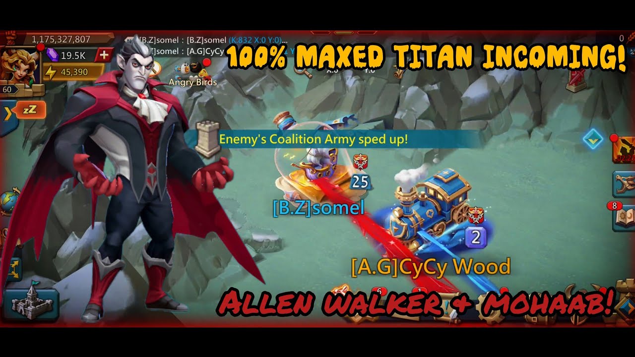 M%H MAXED TITANS CAME FOR THE RESCUE! 450% MIX STATS F2P RALLY TRAP FIGHTING FOR HIS LIFE!