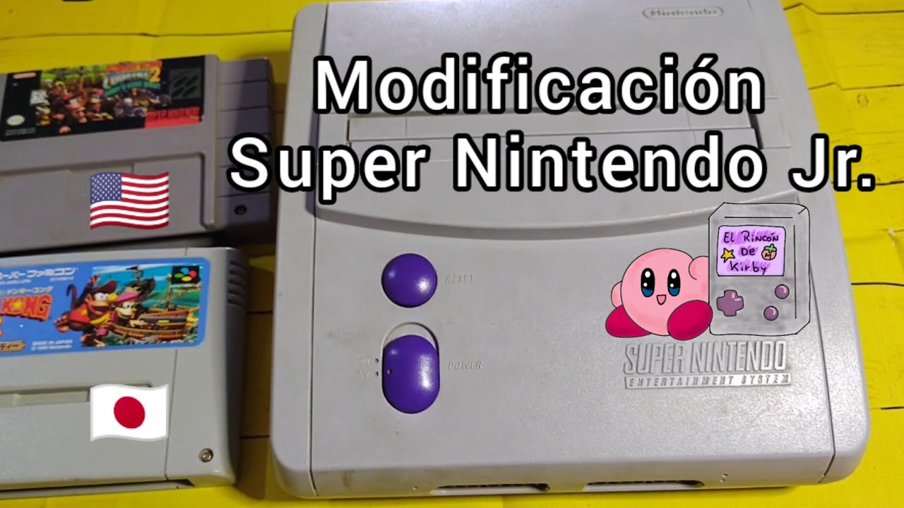 Como Modificar la  Super Nintendo Jr. - Americana para poder jugar juegos japoneses