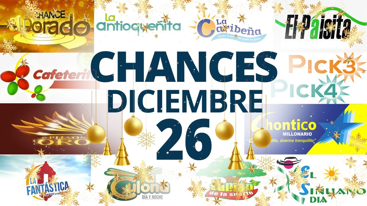 Resultados del Chance del Viernes 26 de Diciembre de 2025  Loterias 😱🤑💰💵
