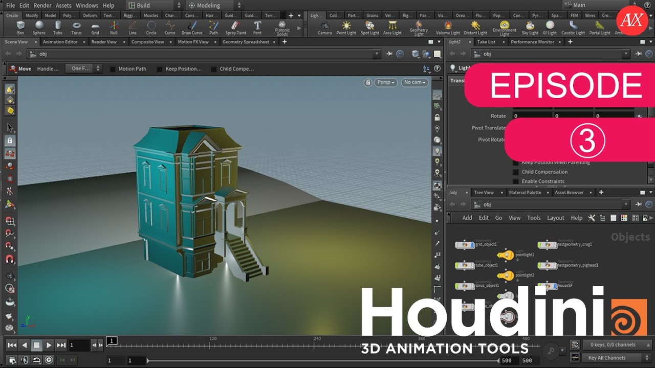 Houdini VFX Tutorial In Hindi | Episode - 3 | Import OBJ Models |